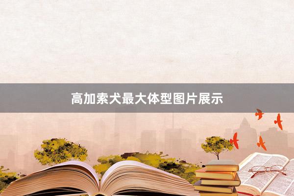 高加索犬最大体型图片展示